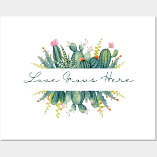 Love grows here Posters and Art